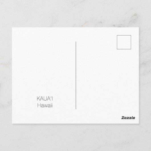 Kauai Ninini Point Lighthouse Hawaii Briefkaart (Achterkant)