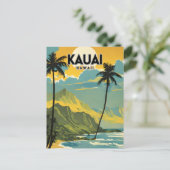 Kauai Nostalgic Travel Briefkaart (Staand voorkant)