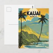 Kauai Nostalgic Travel Briefkaart (Voorkant / Achterkant)