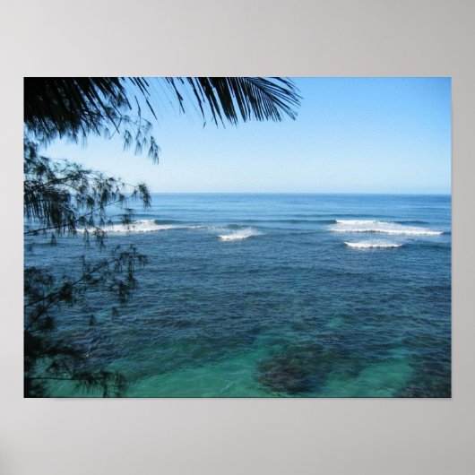kauai oceaan poster (Voorkant)