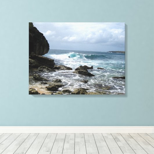 Kauai Ocean Scene Canvas (Insitu (Houten vloer))