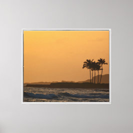 Kauai Ocean Sunset Canvas Afdruk