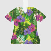 Kauai Oerwoud Hawaiian Hibiscus Aloha Shirt- Multi Ornament (achterkant)