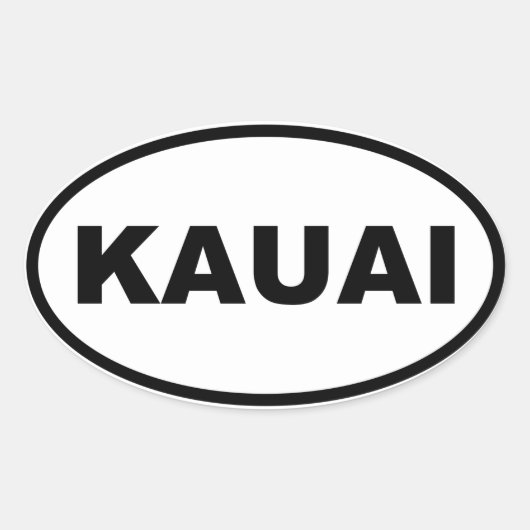 KAUAI OVALE STICKER (Voorkant)