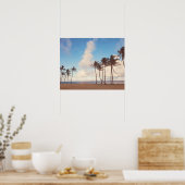Kauai Palm Trees - Hawaii Travel Poster (Keuken)