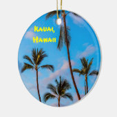 Kauai Palms Keramisch Ornament (Links)