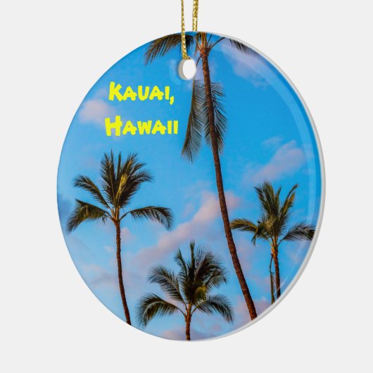 Kauai Palms Keramisch Ornament (Links)