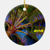 Kauai Palms Keramisch Ornament (Achterkant)
