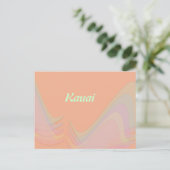 Kauai Pastel Wings Briefkaart (Staand voorkant)