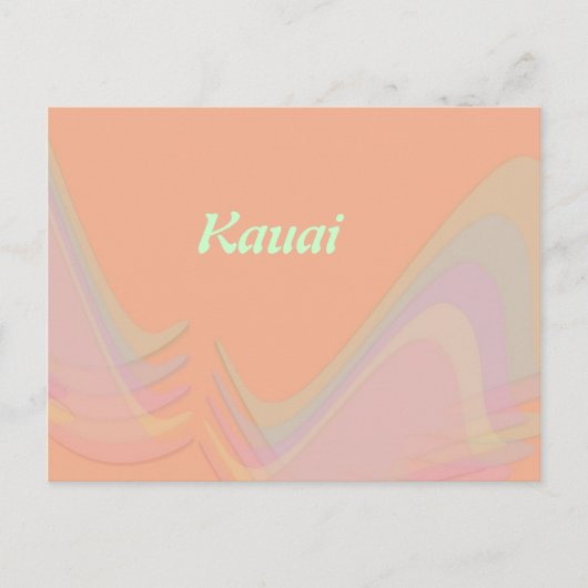 Kauai Pastel Wings Briefkaart (Voorkant)