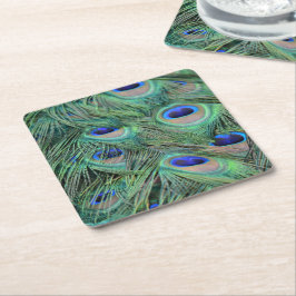 Kauai Peacock Feathers Kartonnen Onderzetters