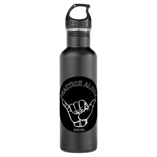 Kauai - Practice Aloha Shaka (Hang los) Waterfles (Voorkant)