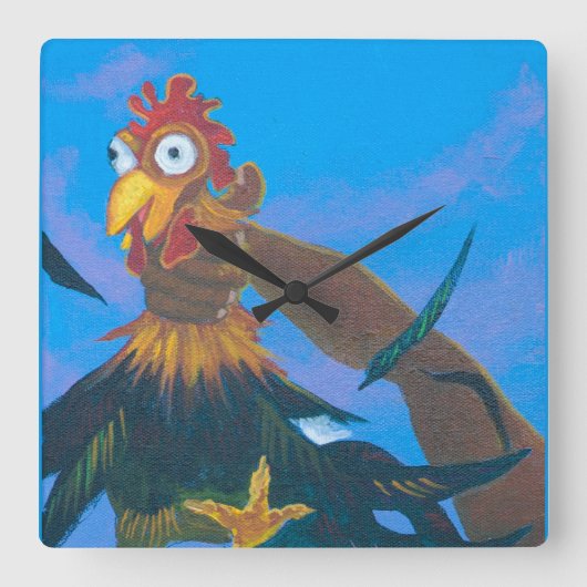 Kauai Quiet Time Vierkante Klok (Voorkant)