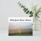 kauai-regenboog briefkaart (Staand voorkant)