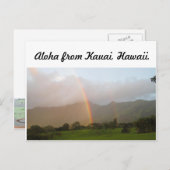 kauai-regenboog briefkaart (Voorkant / Achterkant)