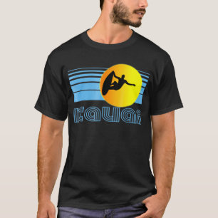 Kauai Retro Surf - Hawaii Surfing Design Clothes T-shirt