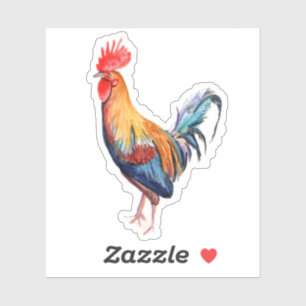 Kauai Rooster Chicken Hawaii Animal Sticker