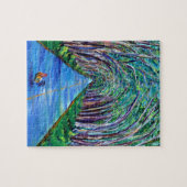 Kauai Rooster in de boomtunnel Legpuzzel (Horizontaal)