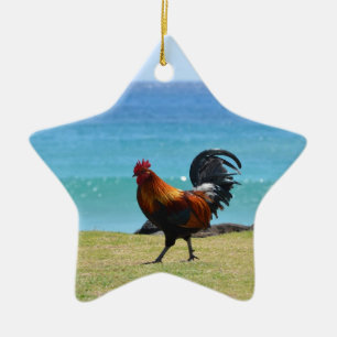 Kauai rooster keramisch ornament