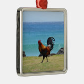 Kauai rooster metalen ornament (Rechts)