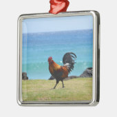 Kauai rooster metalen ornament (Links)