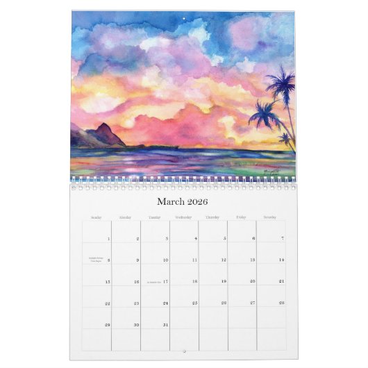Kauai Scenery en Landscapes Calendar Kalender (Mar 2026)