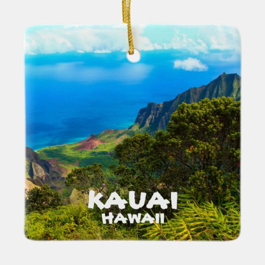 Kauai Schilderachtig kerstversiering Keramisch Ornament (Voorkant)