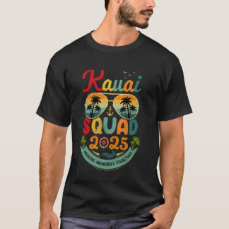 Kauai Squad 2025 Strandvakantie Vintage Kauai 2025 T-shirt