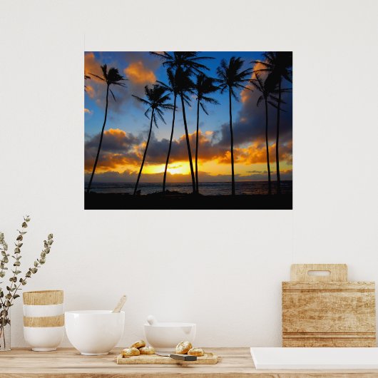 Kauai Sunrise Poster (Keuken)