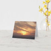 KAUAI SUNSET-Blank Note Card Kaart (Gele Bloem)