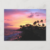 Kauai Sunset Briefkaart (Voorkant)