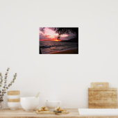 Kauai sunset canvas druk poster (Keuken)