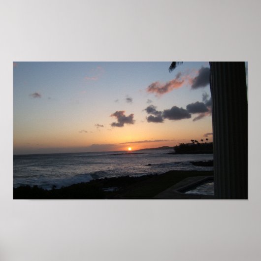 Kauai Sunset Poster (Voorkant)