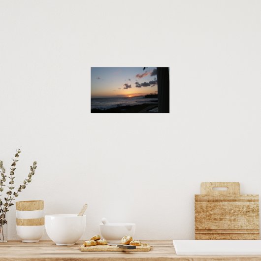 Kauai Sunset Poster (Keuken)