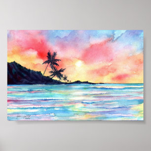 Kauai Sunset Poster