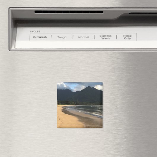 Kauai Surf Co. Hanalei Beach Koelkast Magnet (Insitu (Vaatwasser))