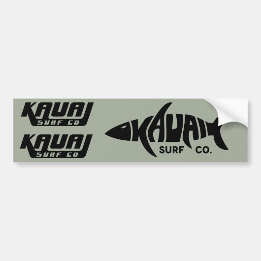 Kauai Surf Co. Sticker Set (Voorkant)