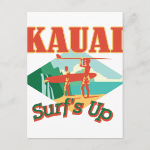 Kauai Surfs Up Briefkaart