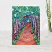 Kauai Tree Tunnel with Santa Mele Kalikimaka Card Kaart (Voorkant)