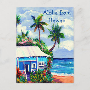 Kauai Tropical Beach House Briefkaart