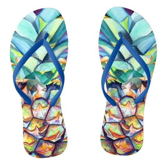 Kauai Tropical Pineapple Teenslippers (Voetbed)