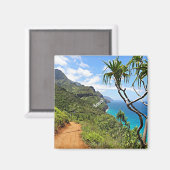 Kauai - tropisch landschap aan de kust van Na Pali Magneet (Voorkant / Achterkant)