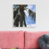Kauai Tropische Palmboom Canvas Afdruk (Insitu (Woonkamer))