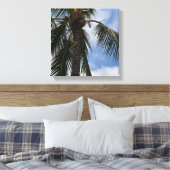 Kauai Tropische Palmboom Canvas Afdruk (Insitu (Slaapkamer))