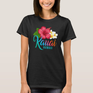 Kauai Vacatie met Hawaiian Tropische Hibiscus Flo T-shirt