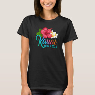 Kauai Vakantie Met Hawaiiaanse Tropische Hibiscus T-shirt