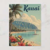 Kauai vintage briefkaart (Voorkant)