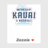 Kauai & Waterfall Travel Lover Sticker (Vel)