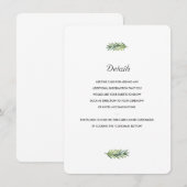 Kauai Wedding Insert Informatiekaartje (Voorkant / Achterkant)