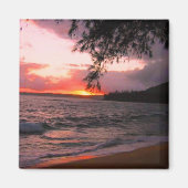 Kauai zonsondergang magneet (Voorkant)